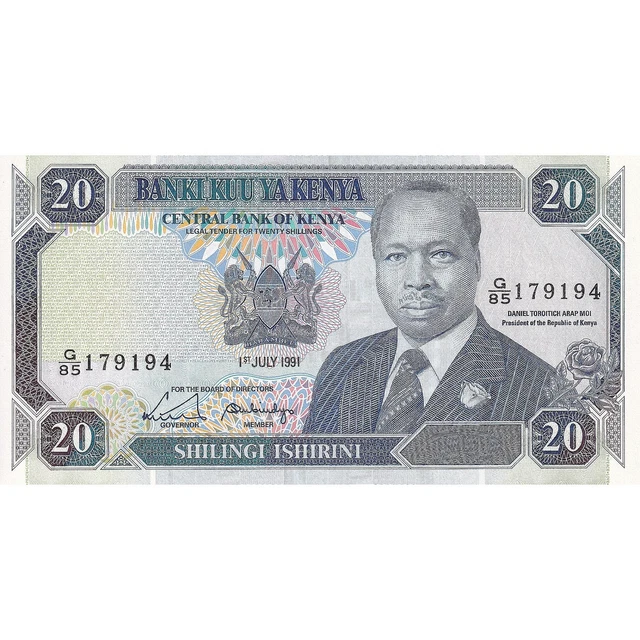 [#195776] Kenya, 20 Shillings, 1991, 1991-07-01, KM:25d, NEUF