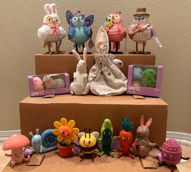 TARGET SPRITZ 2024 Easter Spring Fabric Birds, Felt Duos, Bunny & Bunny