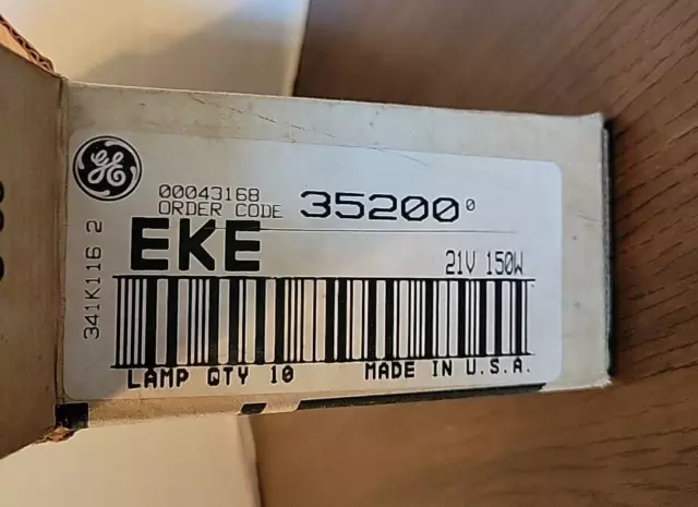GE 35200 EKE Projector Light Bulb Lot Of 10 New 21V 150w