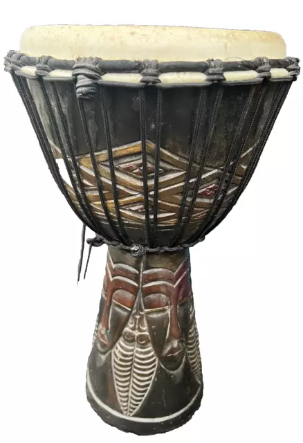 Wooden Drum Djembe Bongo Hand Drum Percussion 12 inch