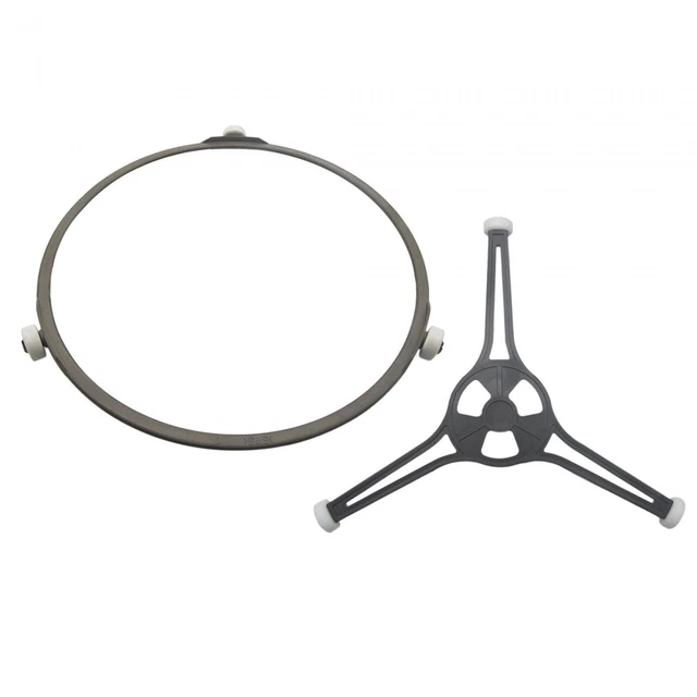 Supporto Giradischi Per Microonde Con Anello E Rullo - 2 Pezzi - Accessorio Forno - Foto 4
