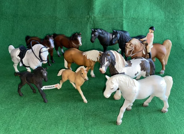 Schleich Horse, Pony, Foal Bundle Joblot X11 Used