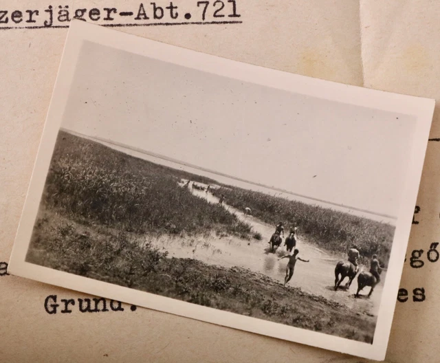 K3 Original WW2 Photo Panzerjäger-abt. 721 Nu Soldat Russie