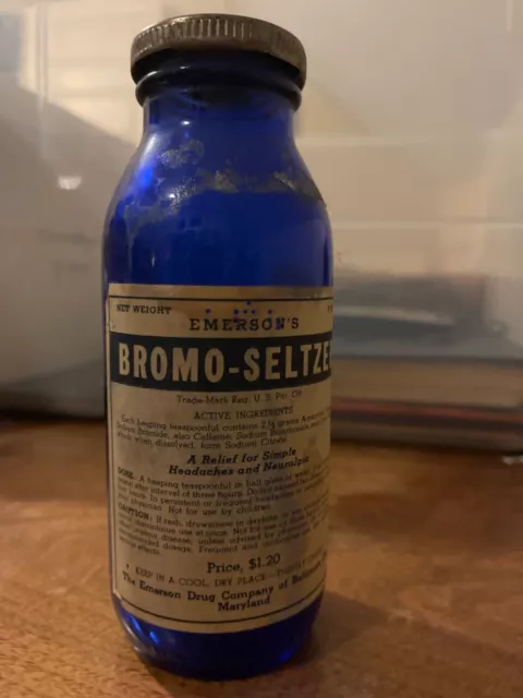 bromo seltzer blue bottle