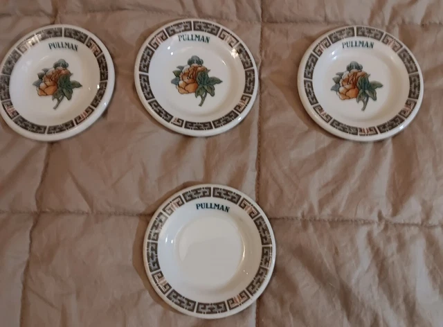 4  Syracuse China   INDIAN TREE Pullman   RAILROAD    3.5”     EXCL COND