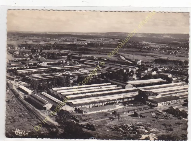 CPSM 25200 MONTBéLIARD SOCHAUX vue aérienne Usines Peugeot Edit COMBIER ca1960