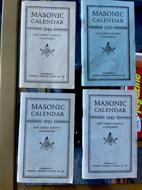 1935-1936 MASONIC CALENDAR and Year book Freemasonry book £10.19 - PicClick  UK