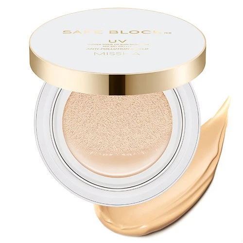 Missha Safe Block RX Cover Tone-up Sun Cushion SPF50+ PA++++, 14g, 1 piece