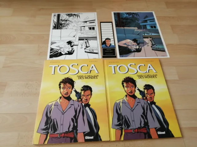 Bd Coffret Tosca N° 3 Dans Le Meilleur Des Mondes Avec Ex Libris Et Marque Pages