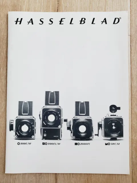 Folleto catálogo vintage 1979 Hasselblad sueco inglés