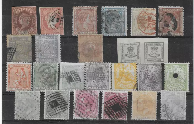 Espagne  Lot De Timbres Classiques Obliteres