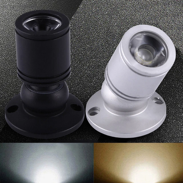 1W Mini LED Warm/White Spotlight Cabinet Ceiling Spot Flood Lamp Jewelry lig-tz