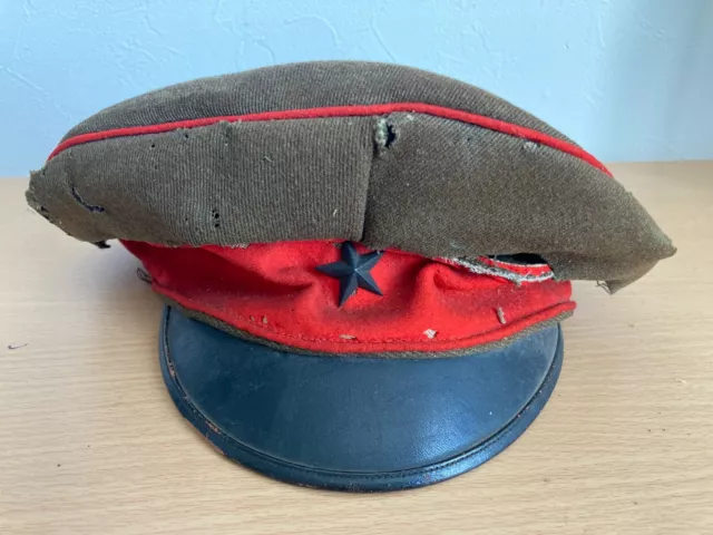 WW2 Imperial Japanese Army Officer Hat Named Japan War Visor Cap World War 2 SA