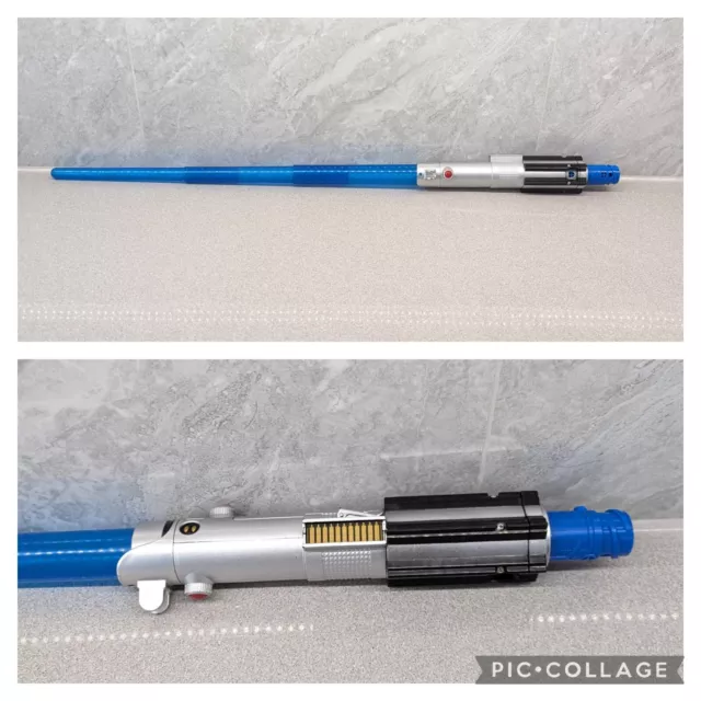 Hasbro Star Wars Blue Extendable Lightsaber 2015 Toy Lights & Sound Cosplay