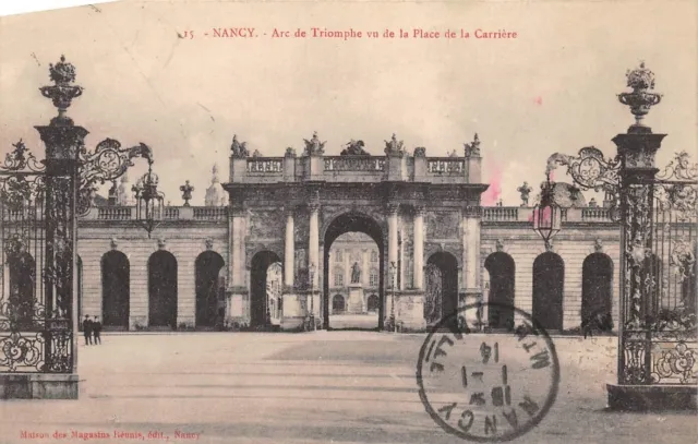 NANCY - Arc de Triomphe seen from the quarry square