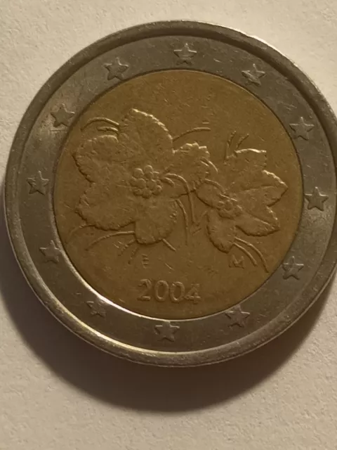 2 Euro Finnland 2004 Moltebeere - Fehlprägung - selten