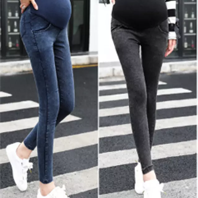 Useful Maternity Pregnant Women Lady Jeans Skinny Trousers Pregnancy Pants