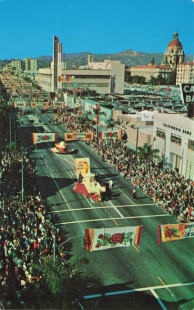 Vintage Postcard USA Tournament of Roses Parade Pasadena California New Year
