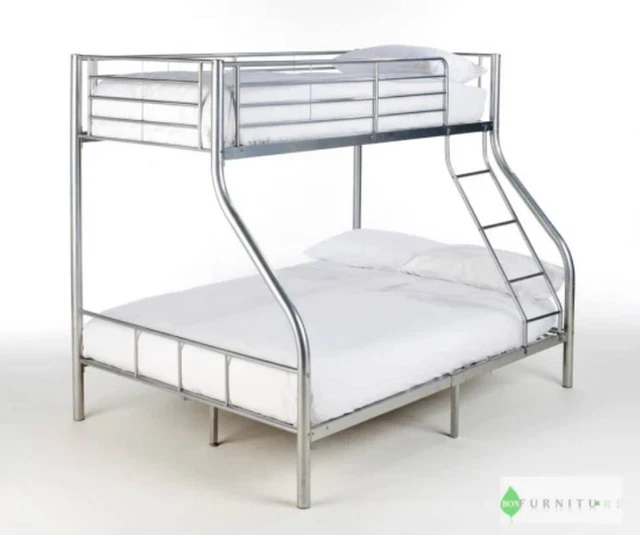 TRIPLE SLEEPER BUNK Bed Silver Good Condition £1.00 PicClick UK