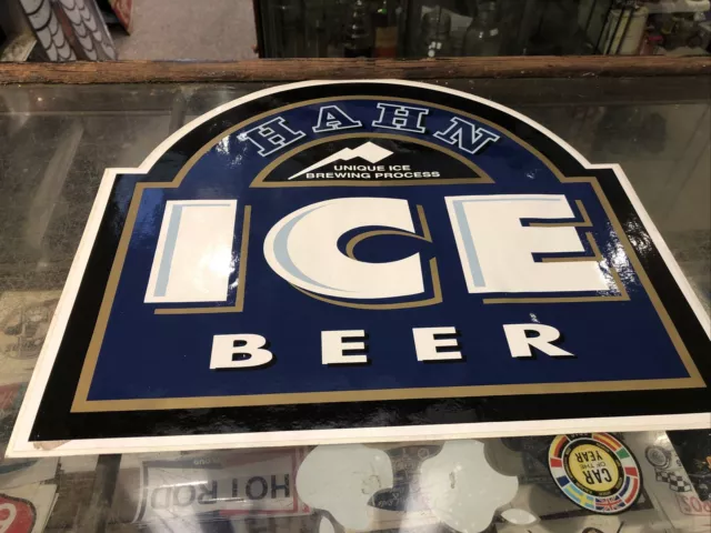 Hahn Ice Beer Large Unused Sticker Genuine
