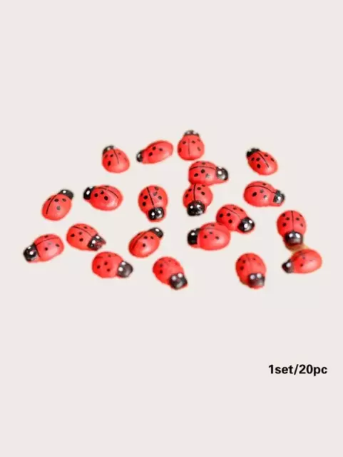 Ladybug-Decoration Object-Cake Topper-Indoor Plant-Crafts-Scrapbook-Cards-Gifts
