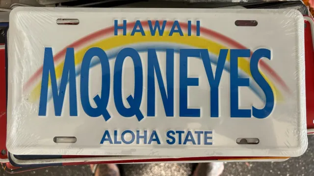 Mooneyes Usa Licence Plate Hawaii Aloha State