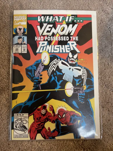 What If... Venom Had Possessed The Punisher #44 Vol. 2 Dec.1992 Marvel Comics