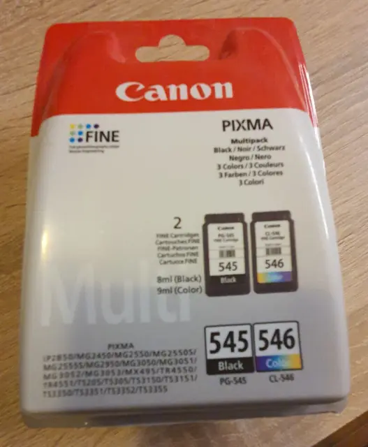 Canon Pixma PG-545 CL-546 Multipack  Neu und Ovp