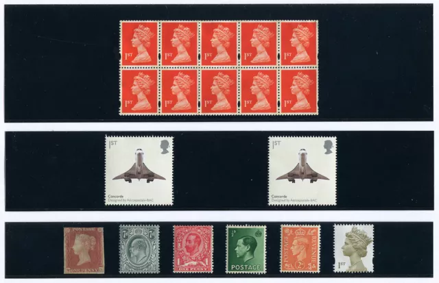 100 BULK packaged Hawid Stamp Mounts - Strips