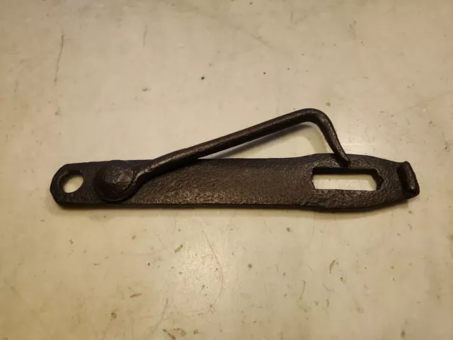 Antique Hand Forged Door Lock Barn Latch Blacksmith Made Primitive Moves Easily
