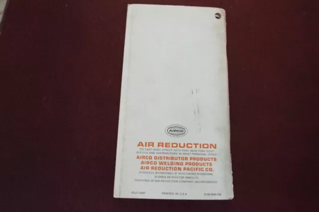 Vintg Airco Electrode Pocket Guide Catalog 1318 Berks Welding Supply Reading PA 2