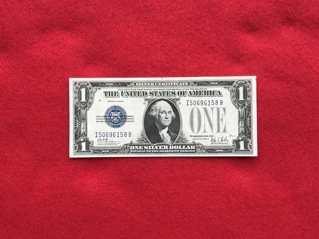 FR-1602 1928 B Series $1 Silver Certificate "I-B Block" *Crisp Uncirculated*