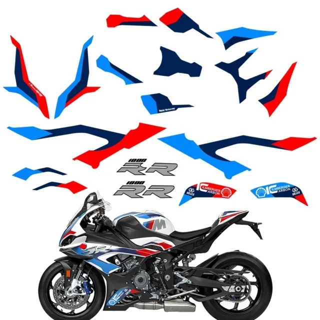 For BMW S1000RR M1000RR 2019 2020 2021 2022 Body Fairing Decal Sticker Kit