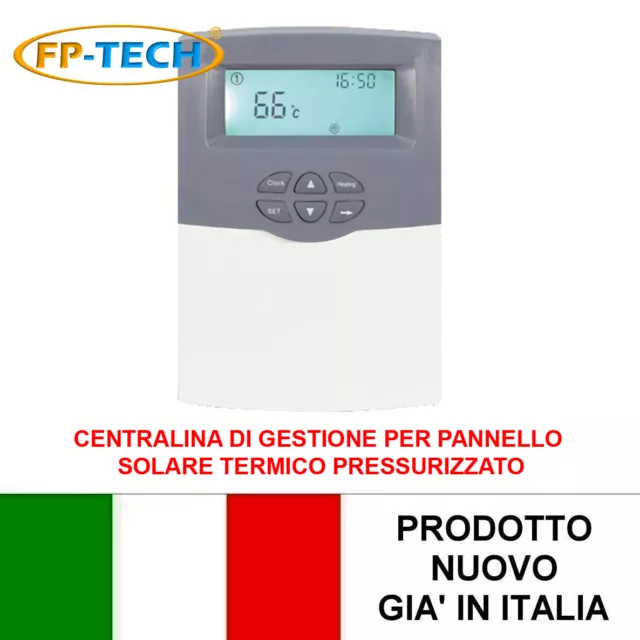 Centralina Di Gestione Pannello Solare Termico Pressurizzato Heat- P Acqua Calda