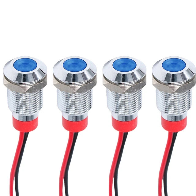 Premium 10 mm LED Panel Leuchten mit Unterputz und 15 cm Kabellänge (4er-Pack)