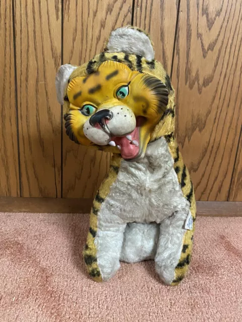 Vintage My Toy Co. Tiger Plush Rubber Face