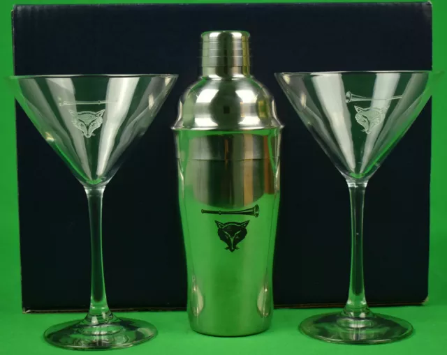 Faberge' Sterling Grand Duke Shaker with Two Galaxie Martini