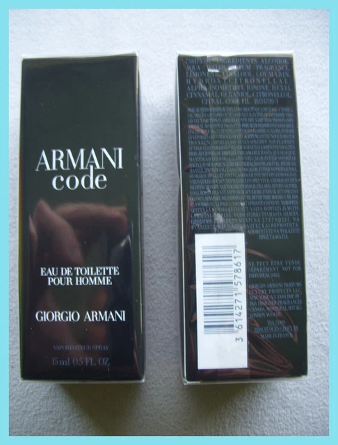 Armani CODE 15ml EDT - NEW SEALED - UK STOCK