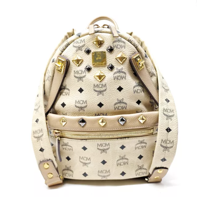 MCM BackPack Bag  Beige PVC 2651468