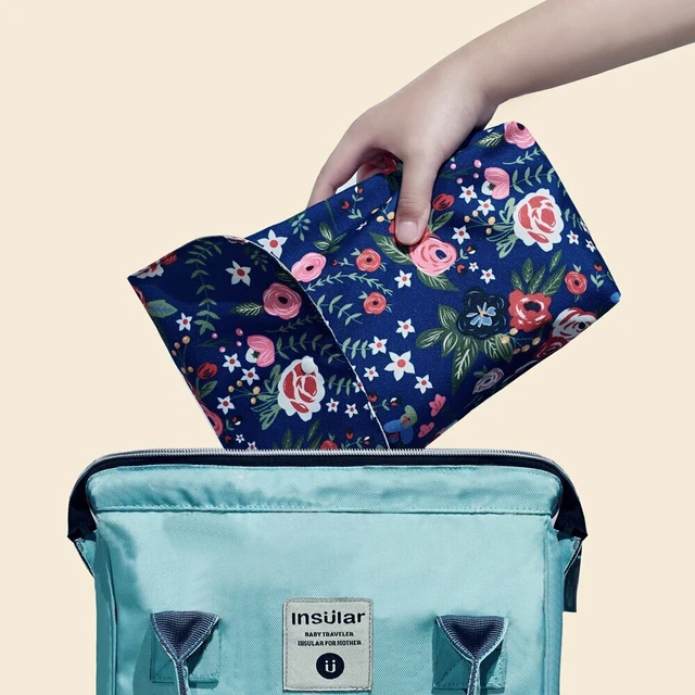 Waterproof Baby Diaper Bag Wet+Dry Bags for Baby Cloth Diapers Travel Nappy Bag 2