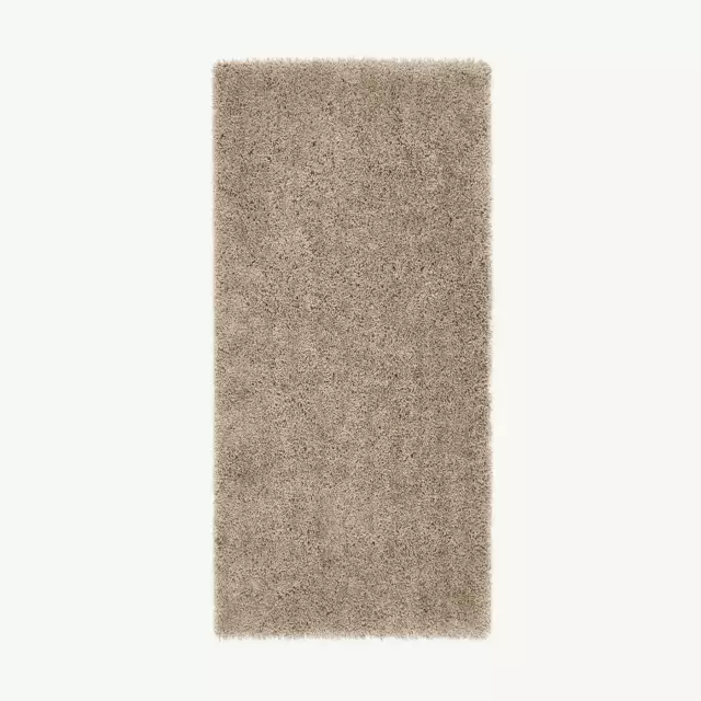 Shimmer Shaggy Runner Rug - Beige