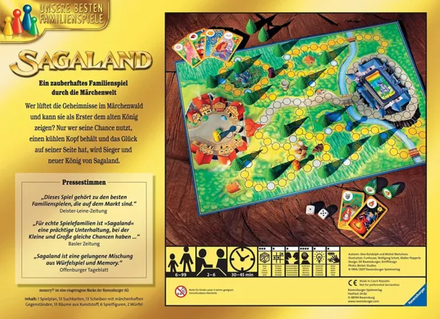 Ravensburger 26424 Sagaland Familienspiel Gesellschaftsspiel ab 6 Jahre 2