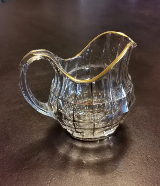 Carafe Art Deco Tchécoslovaquie Rudolf Schrotter ? Cristal Dore  Autriche A