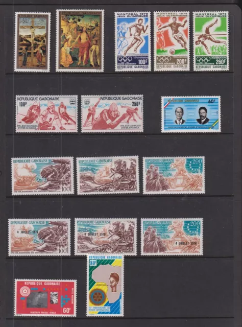 Gabon - 8 Airmail sets, mint, cat. $ 30.65