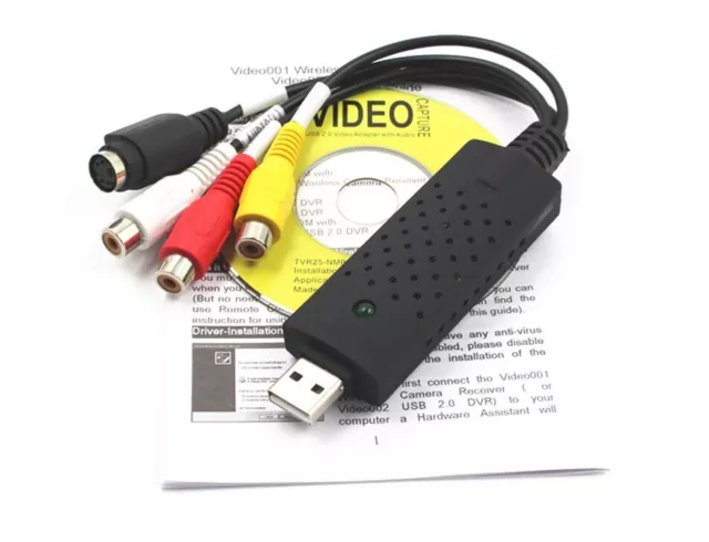 Easycap Cable Video Audio tarjeta K&Y Usb 2.0 Vhs Dvd Adaptador ¡ENVÍO GRATIS!