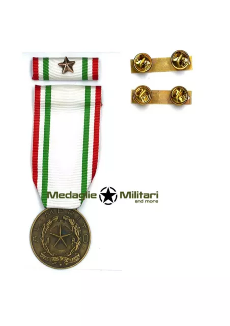 Medaglia e/o Nastrino al Merito di Bronzo Croce Rossa Italiana + Clip