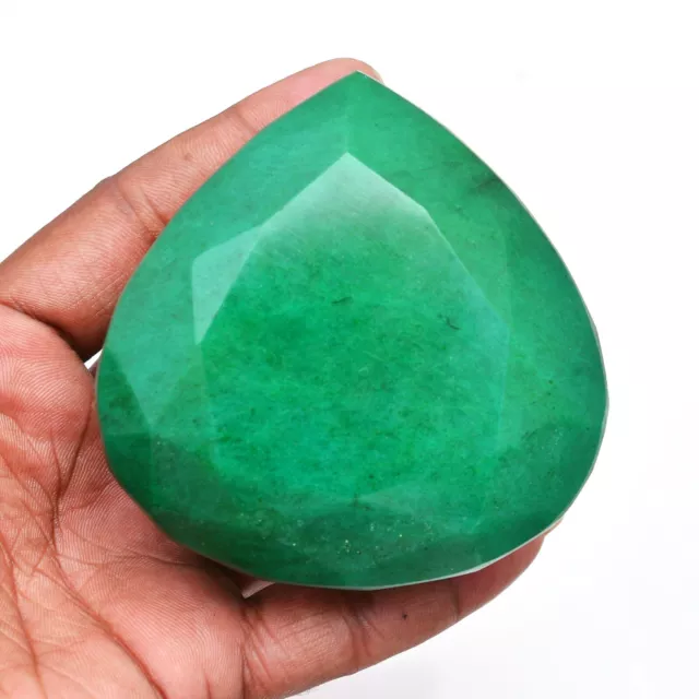 2481 Cts Natural Emerald Finest Green Pear Faceted Cut Museum Size Huge Gemstone