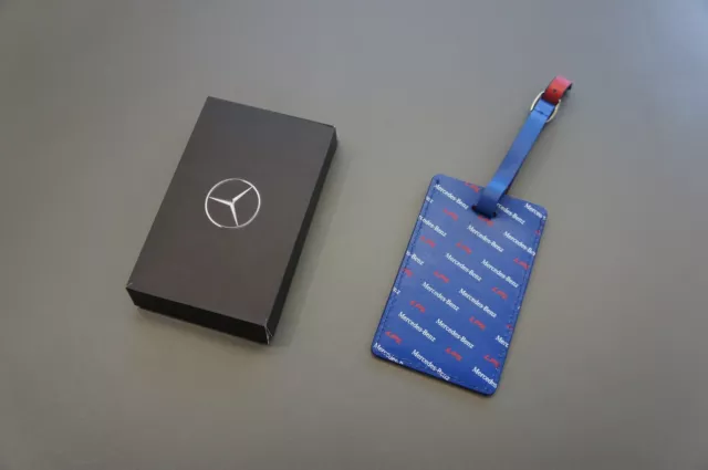 NIB Genuine Mercedes-Benz x LPL Travel Trip Luggage Baggage Leather Tag Label