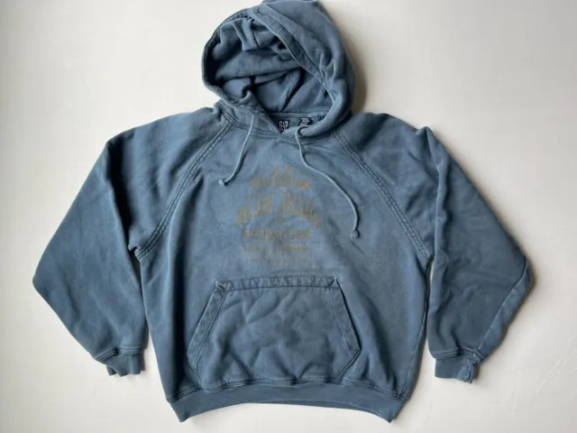 Vintage Gap Jeans Unisex Medium Hoodie / Sweatshirt MADE IN CANADA GUC Blue