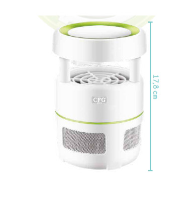 CFG Zanzariera Elettrica Anti Zanzare Mosche 2 Lampade UV LED 6,5W  2500 VOLT 
